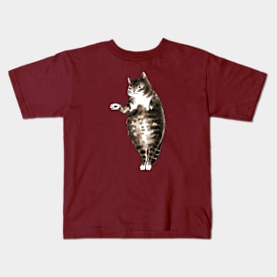 Cat dot dot belly Kids T-Shirt